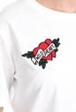 GUESS-Γυναικείο T-shirt WILD HEART GUESS λευκό 